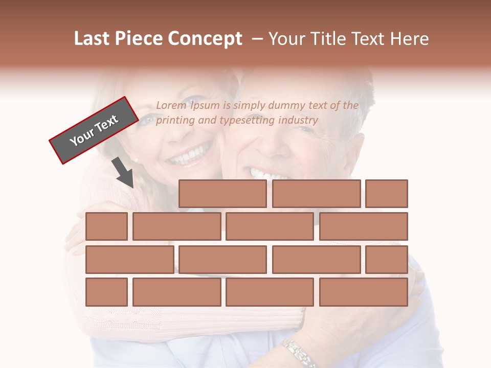 Smile Couple Elderly PowerPoint Template