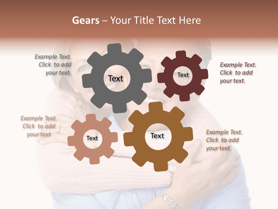 Smile Couple Elderly PowerPoint Template