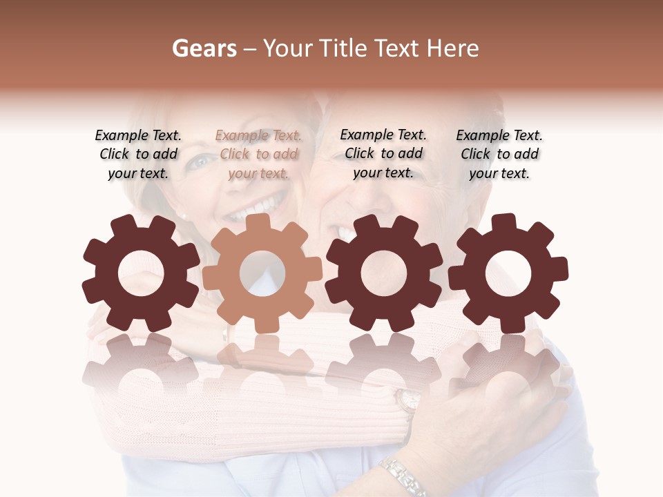 Smile Couple Elderly PowerPoint Template