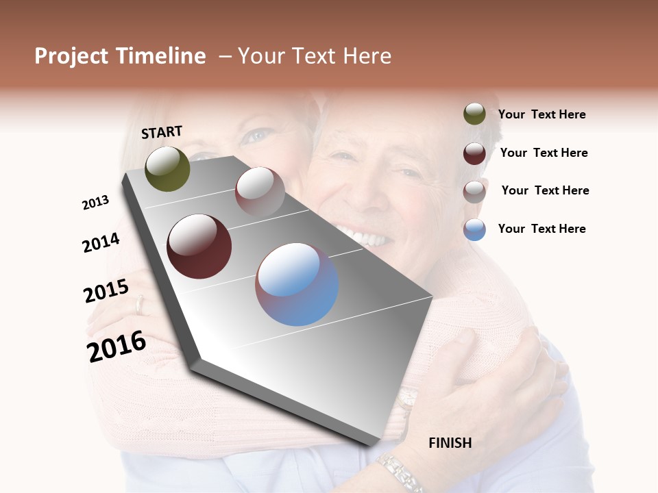 Smile Couple Elderly PowerPoint Template