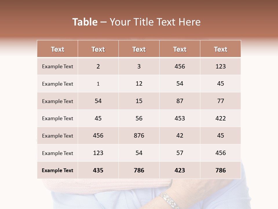 Smile Couple Elderly PowerPoint Template
