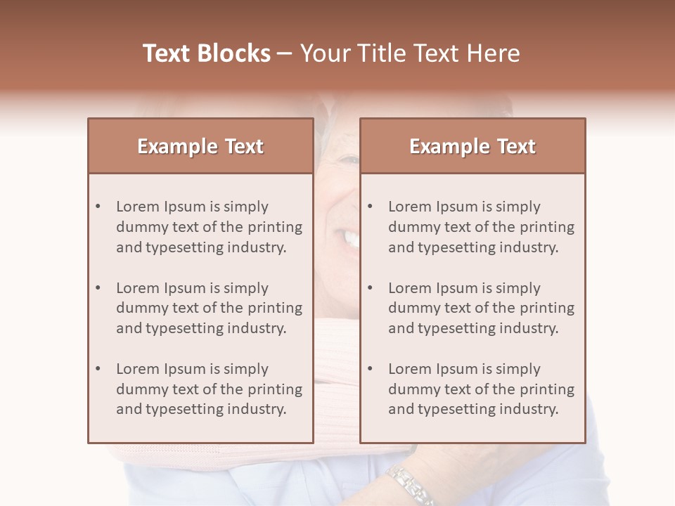 Smile Couple Elderly PowerPoint Template