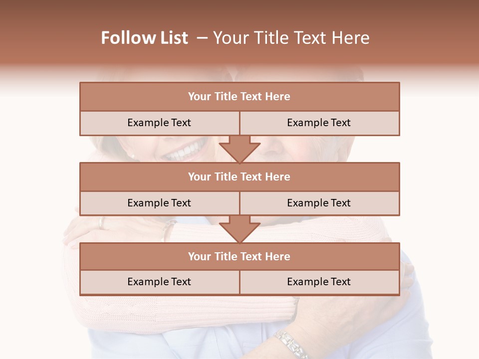 Smile Couple Elderly PowerPoint Template