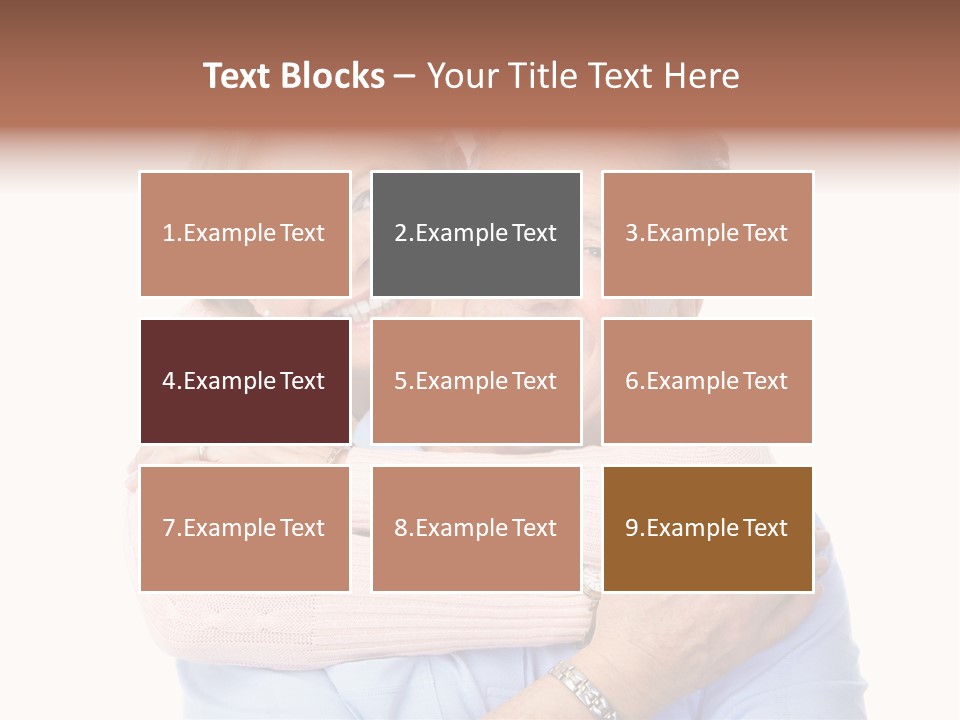 Smile Couple Elderly PowerPoint Template