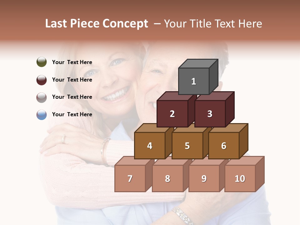 Smile Couple Elderly PowerPoint Template