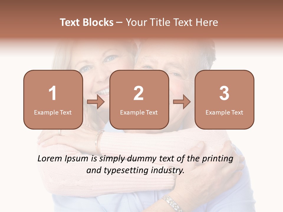 Smile Couple Elderly PowerPoint Template