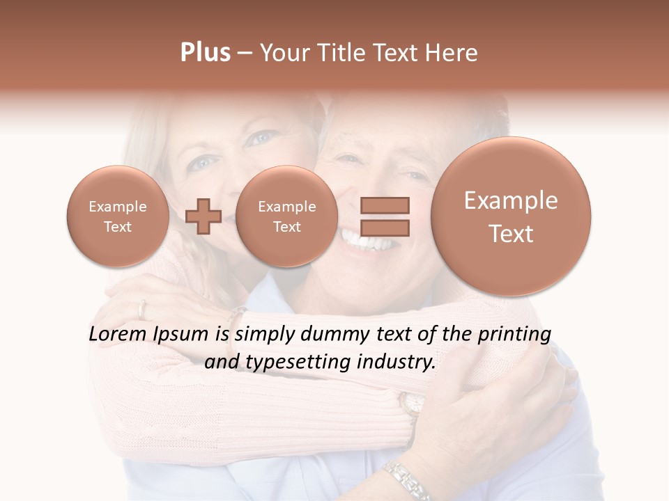 Smile Couple Elderly PowerPoint Template