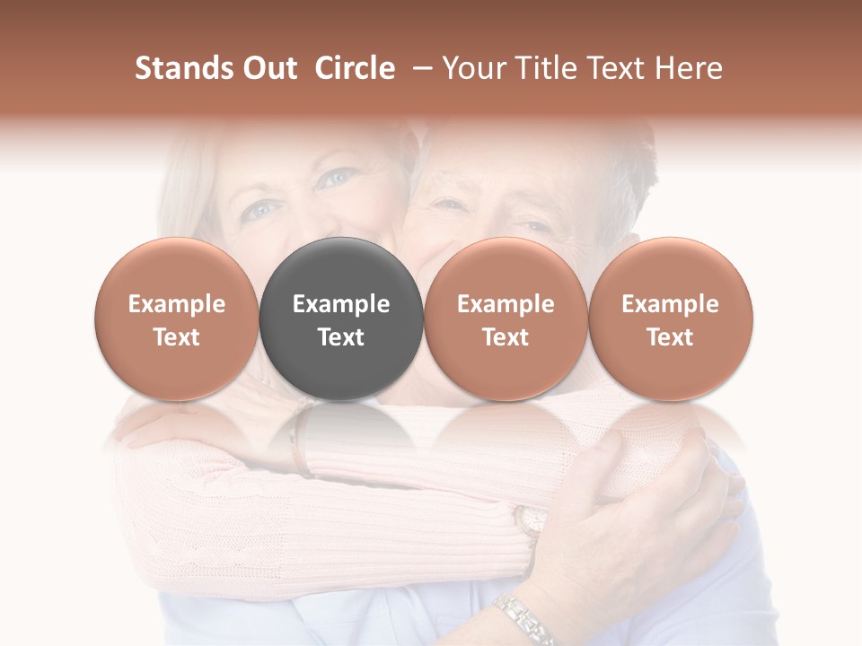 Smile Couple Elderly PowerPoint Template