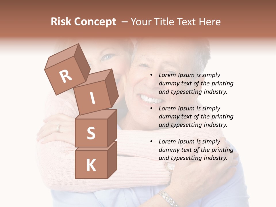 Smile Couple Elderly PowerPoint Template