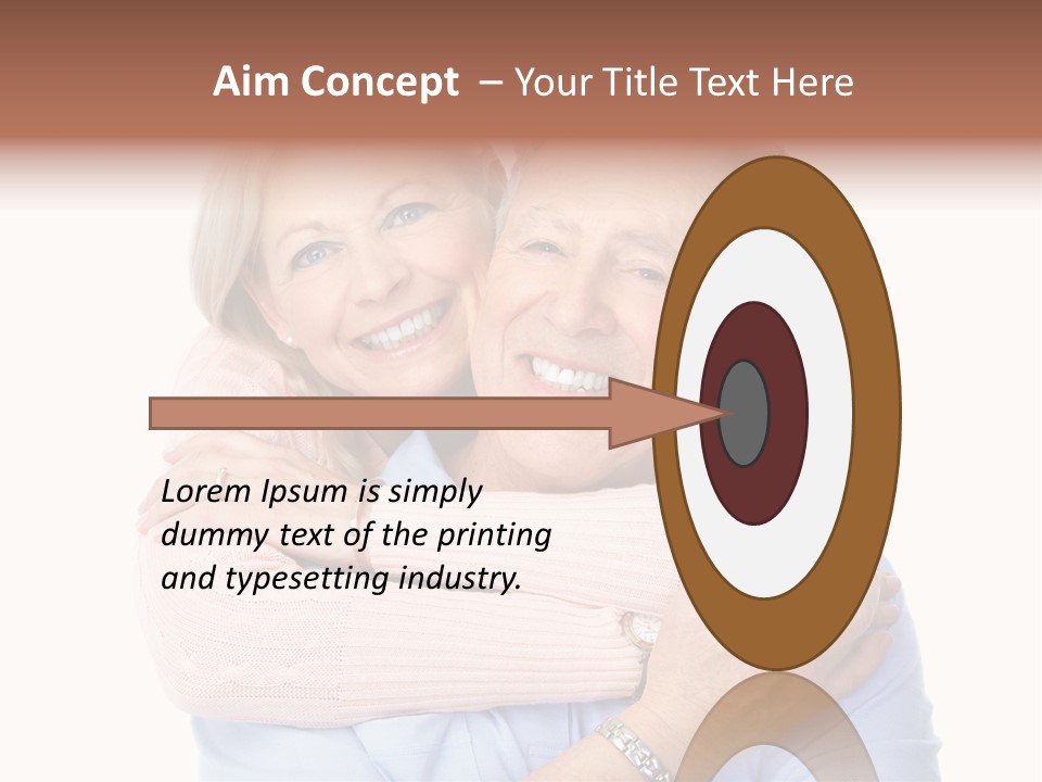 Smile Couple Elderly PowerPoint Template