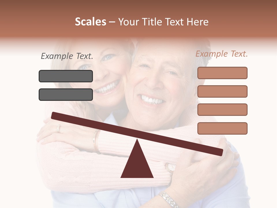 Smile Couple Elderly PowerPoint Template