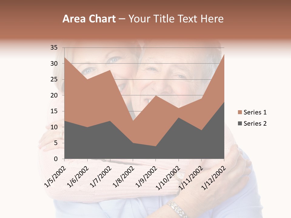Smile Couple Elderly PowerPoint Template