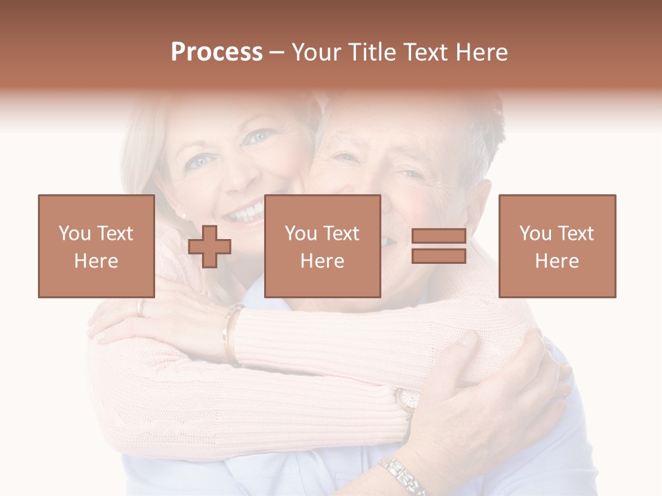 Smile Couple Elderly PowerPoint Template