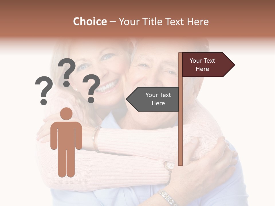 Smile Couple Elderly PowerPoint Template