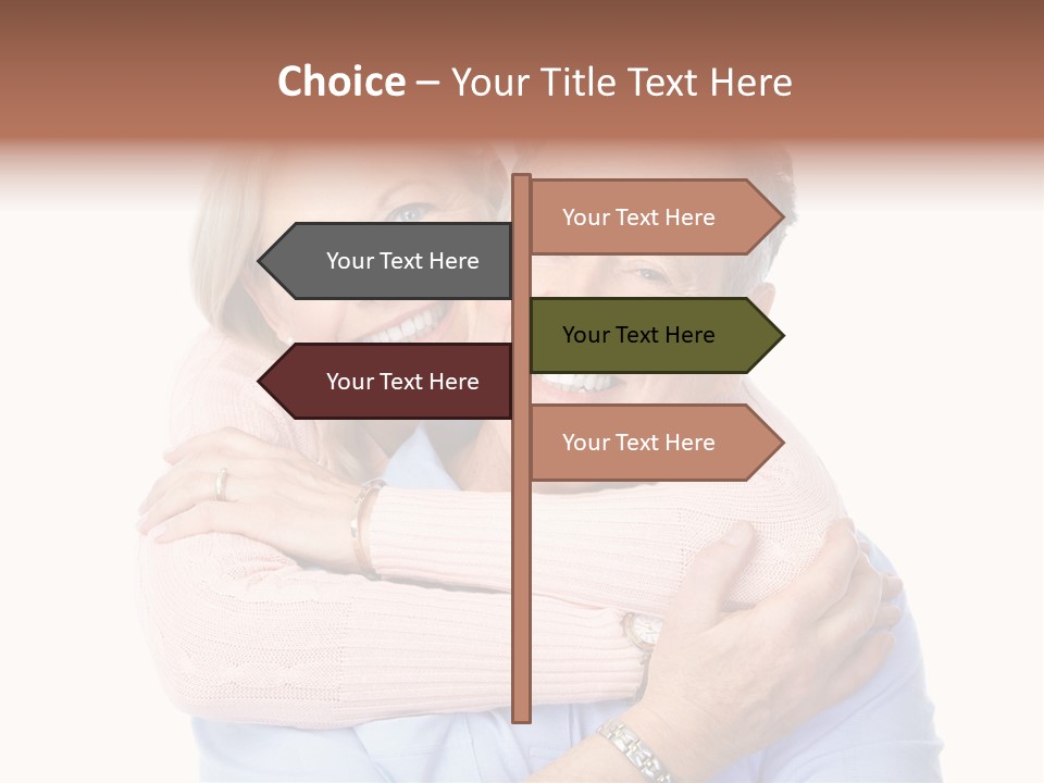 Smile Couple Elderly PowerPoint Template