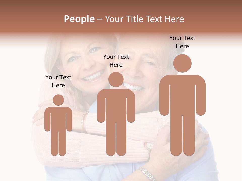 Smile Couple Elderly PowerPoint Template