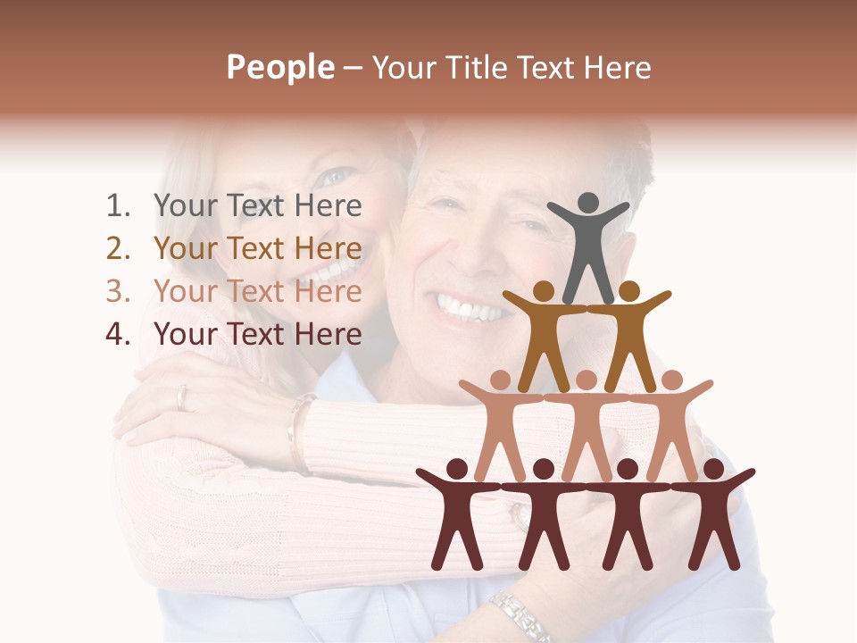Smile Couple Elderly PowerPoint Template