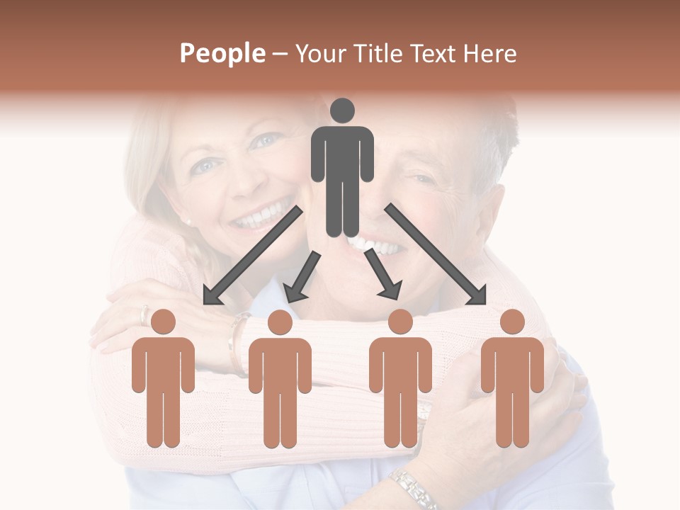 Smile Couple Elderly PowerPoint Template