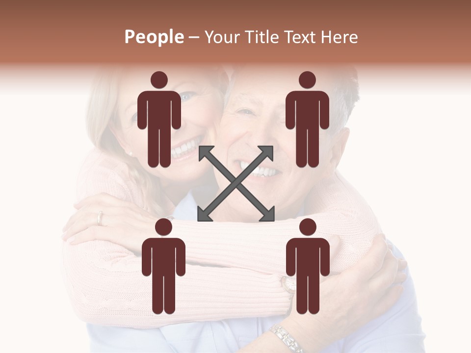 Smile Couple Elderly PowerPoint Template