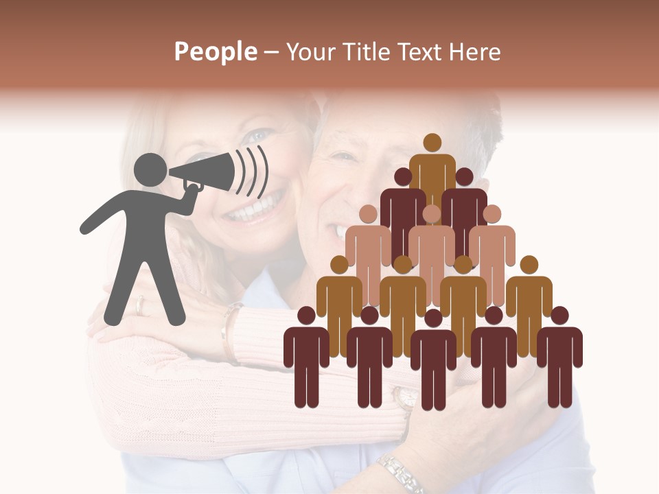 Smile Couple Elderly PowerPoint Template