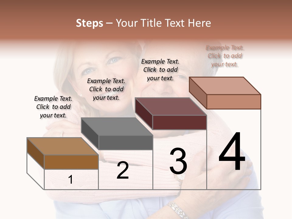 Smile Couple Elderly PowerPoint Template