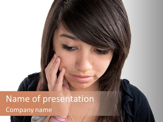 Sad White Single PowerPoint Template