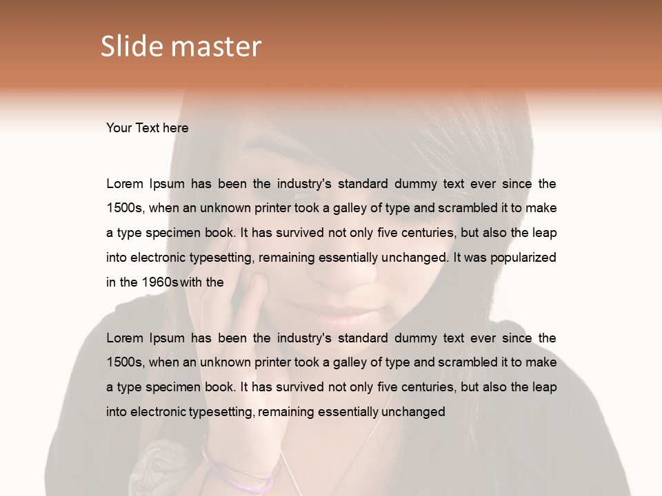 Sad White Single PowerPoint Template