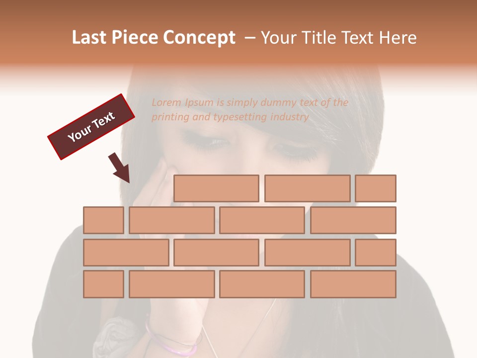 Sad White Single PowerPoint Template