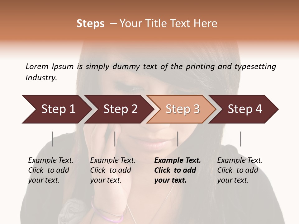 Sad White Single PowerPoint Template