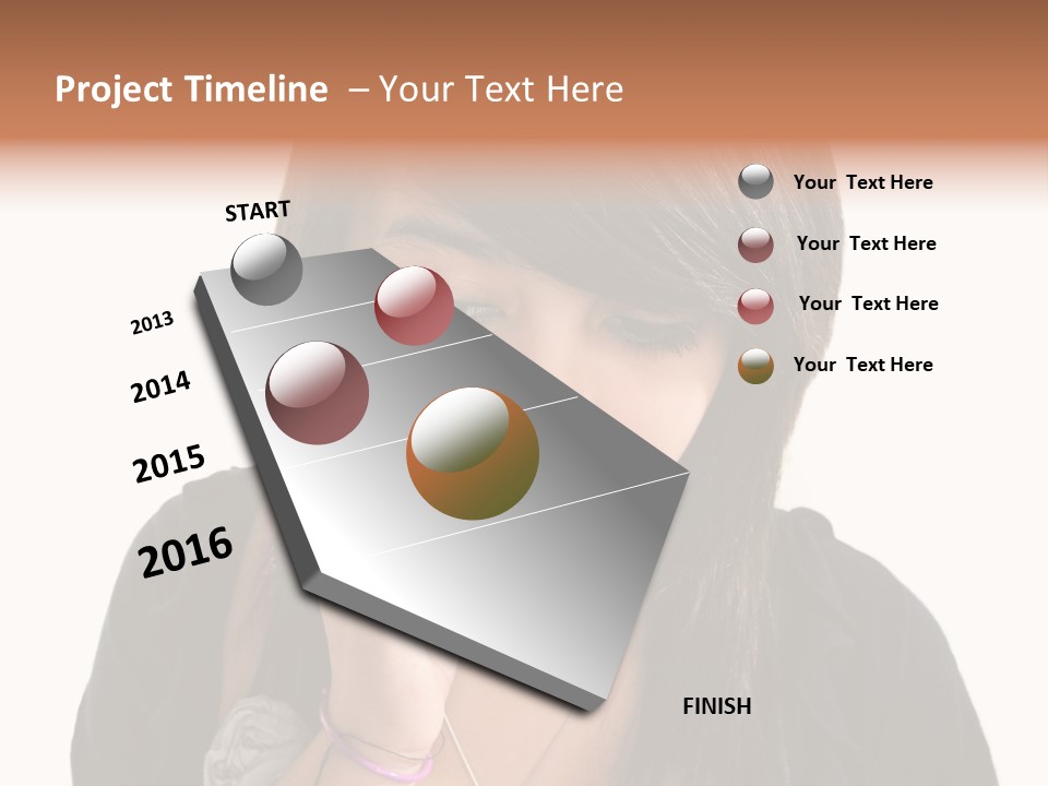 Sad White Single PowerPoint Template