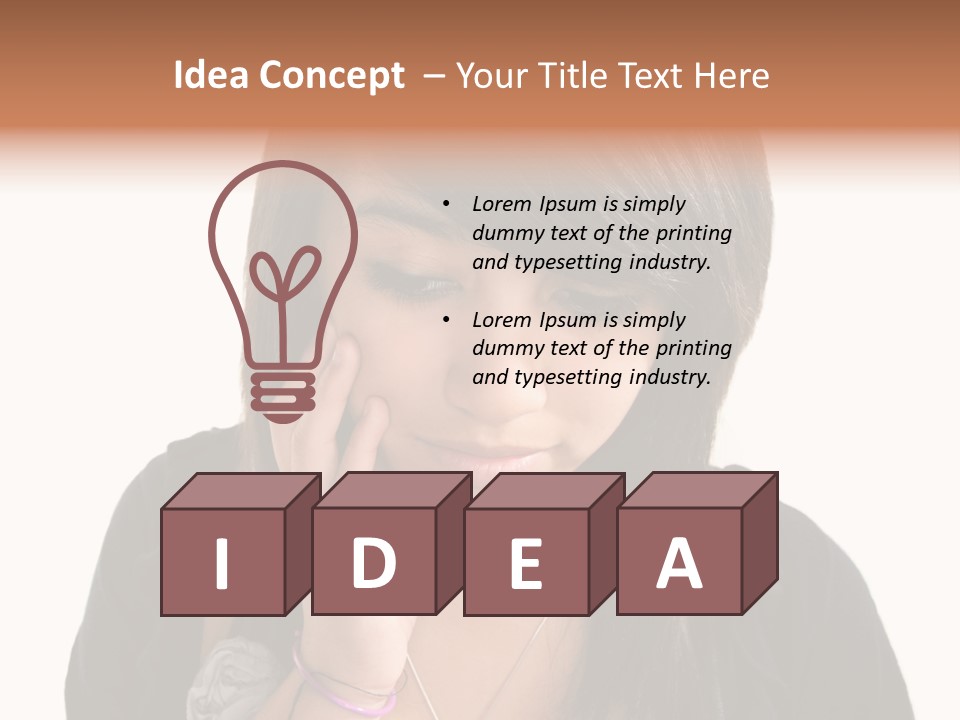 Sad White Single PowerPoint Template