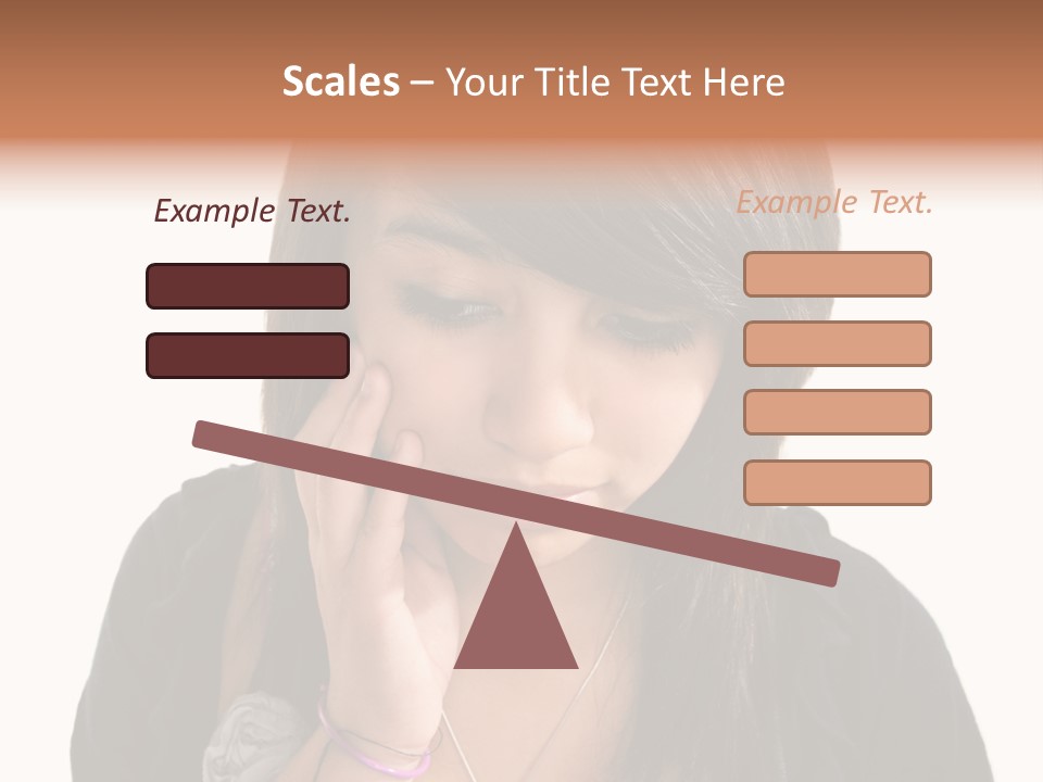 Sad White Single PowerPoint Template