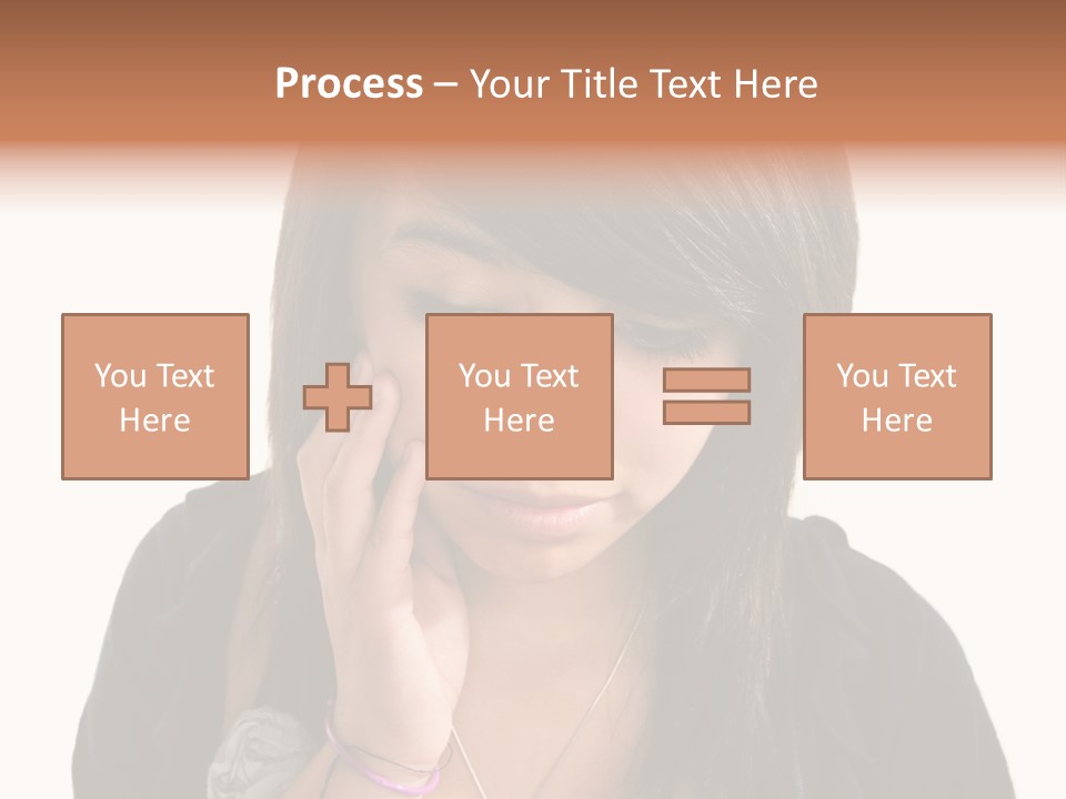 Sad White Single PowerPoint Template
