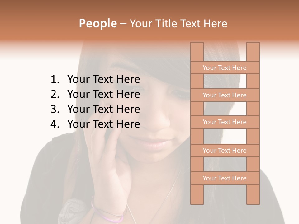 Sad White Single PowerPoint Template