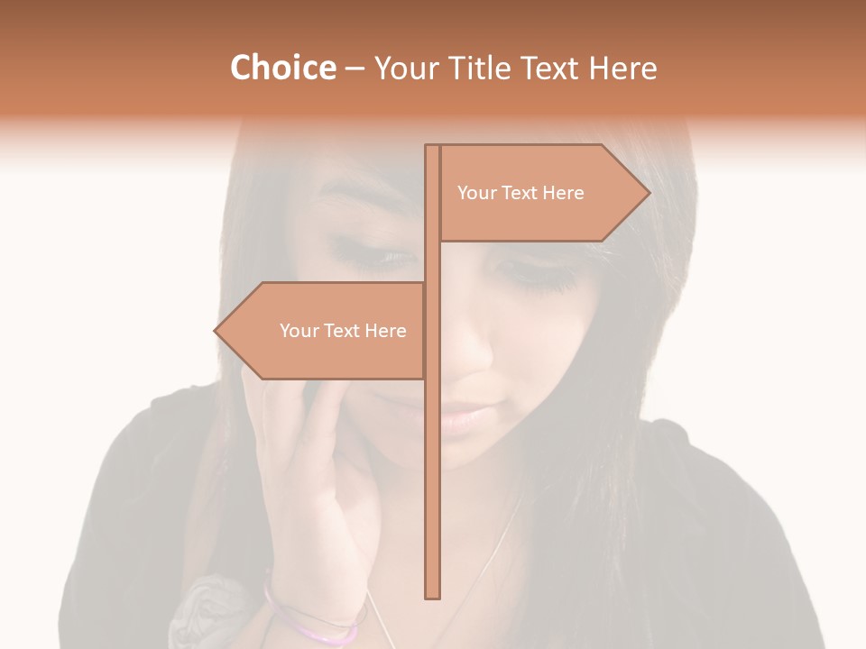 Sad White Single PowerPoint Template