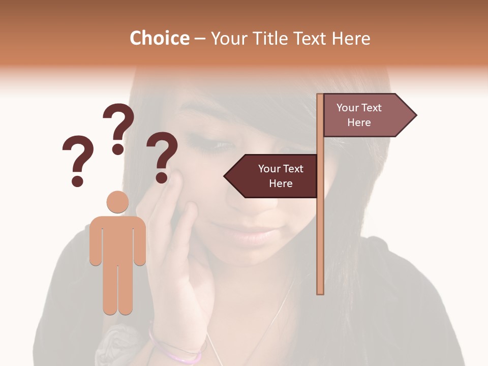 Sad White Single PowerPoint Template