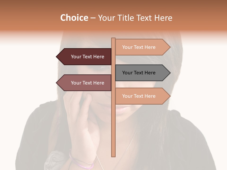 Sad White Single PowerPoint Template