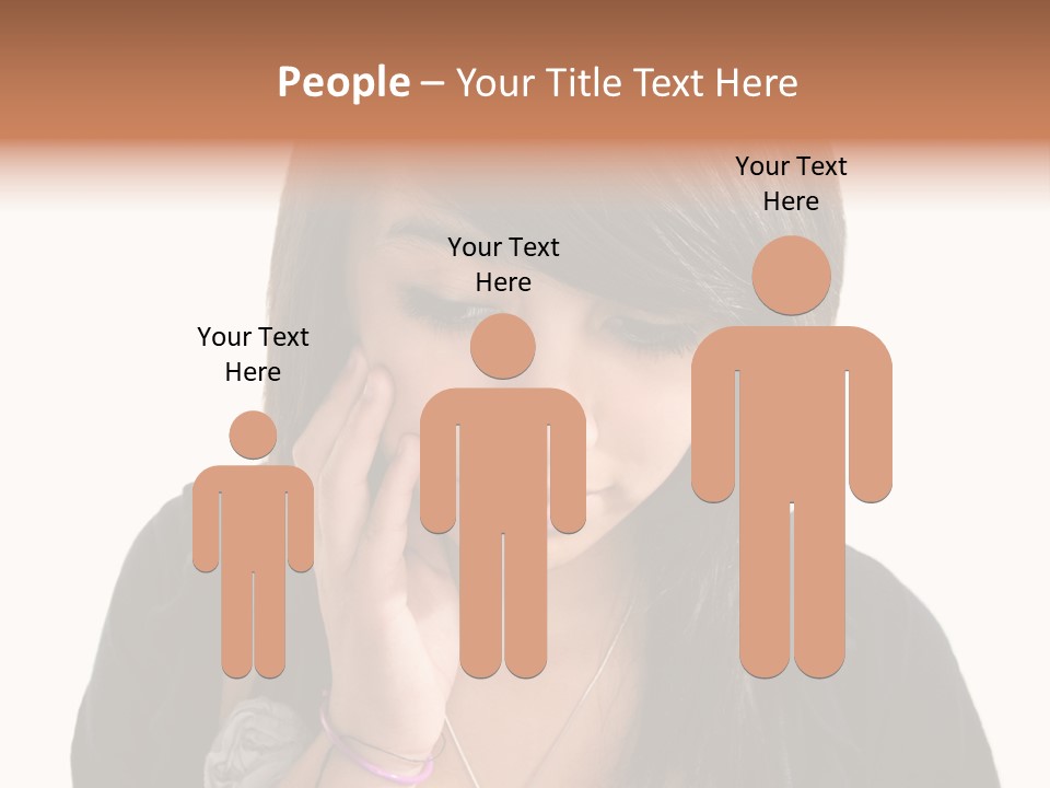 Sad White Single PowerPoint Template