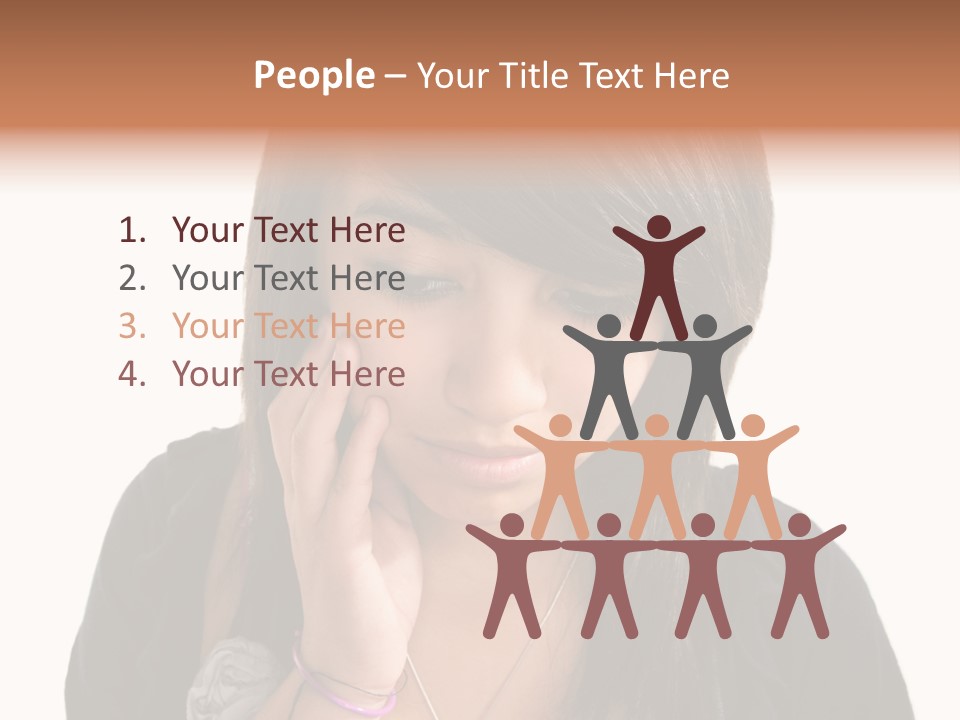 Sad White Single PowerPoint Template