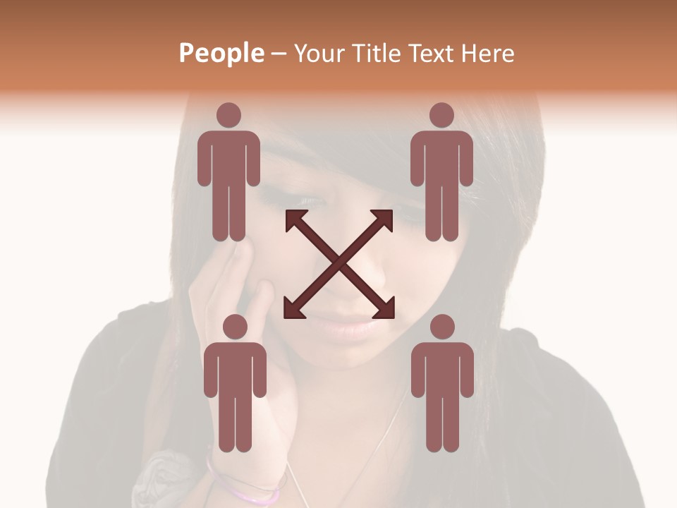 Sad White Single PowerPoint Template