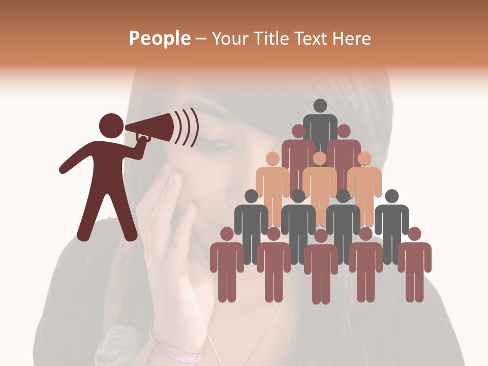 Sad White Single PowerPoint Template