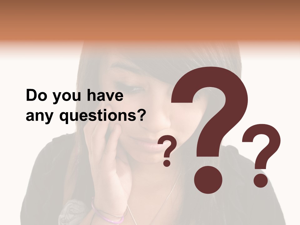 Sad White Single PowerPoint Template