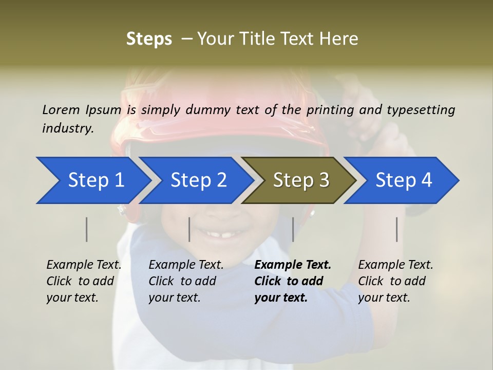 A Young Boy In A Baseball Uniform Holding A Bat PowerPoint Template