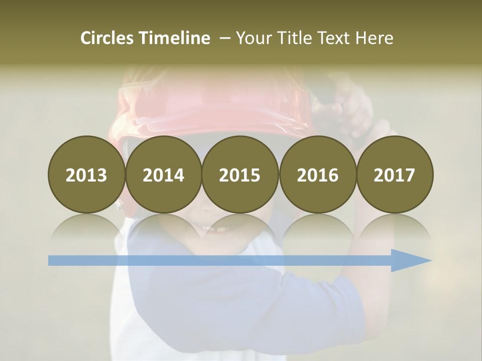 A Young Boy In A Baseball Uniform Holding A Bat PowerPoint Template