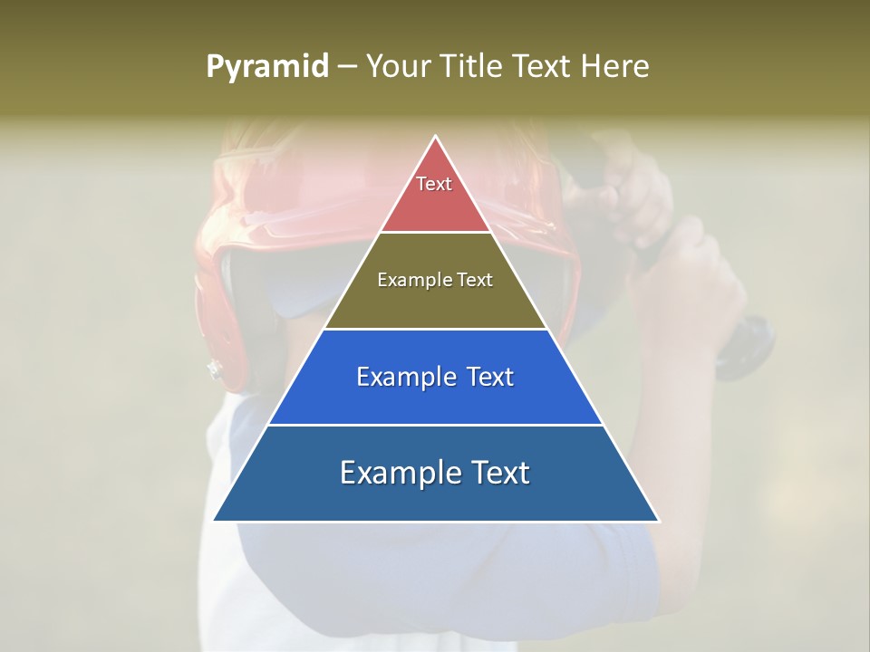 A Young Boy In A Baseball Uniform Holding A Bat PowerPoint Template