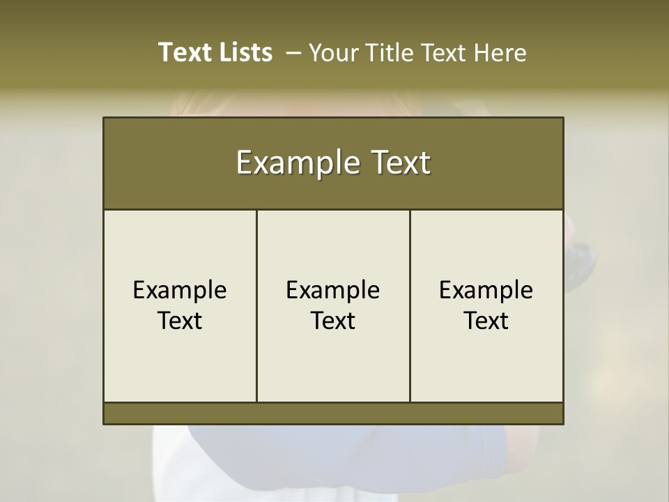 A Young Boy In A Baseball Uniform Holding A Bat PowerPoint Template