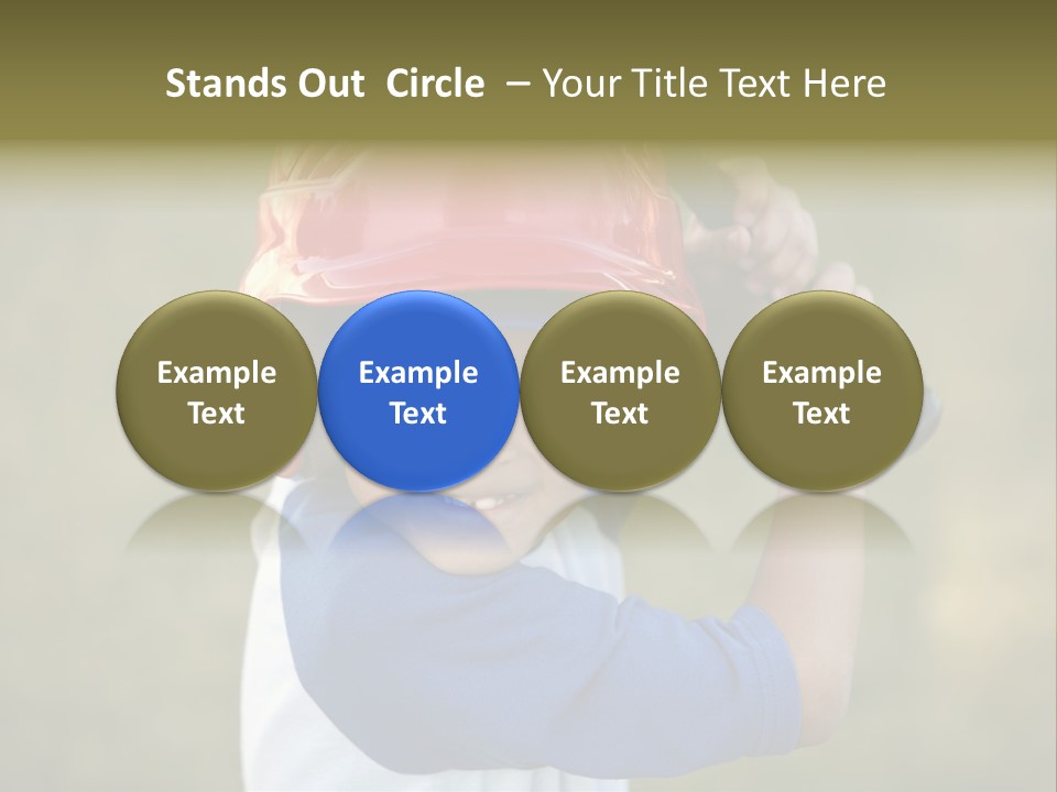 A Young Boy In A Baseball Uniform Holding A Bat PowerPoint Template