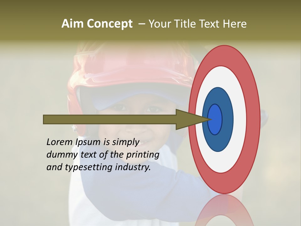 A Young Boy In A Baseball Uniform Holding A Bat PowerPoint Template