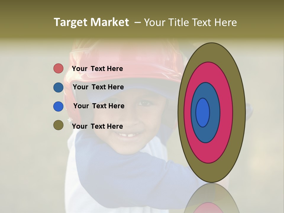 A Young Boy In A Baseball Uniform Holding A Bat PowerPoint Template