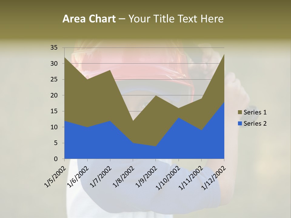 A Young Boy In A Baseball Uniform Holding A Bat PowerPoint Template
